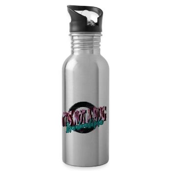internet joke programming grandmother statement - Water bottle with straw - silver - Right