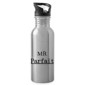Mr Parfait - Gourde avec paille intégrée - argent clair - Droite