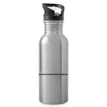 union carpenter carpentry the carpenters badge - Trinkflasche mit integriertem Trinkhalm - Lightsilver - Rechts