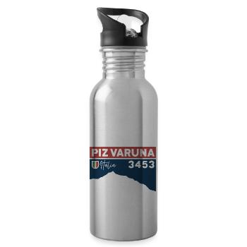 Piz Varuna Ski Touring Ski Resort Hiking Normal Route - Water bottle with straw - silver - Right