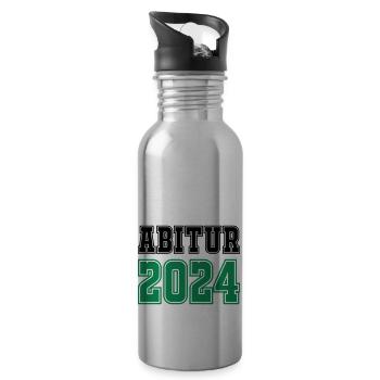 abitur 2024 - Trinkflasche mit integriertem Trinkhalm - Lightsilver - Rechts
