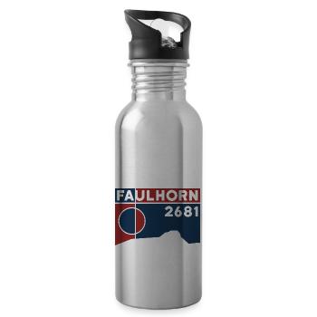 Faulhorn Hike Tobogganing Hiking Grindelwald - Water bottle with straw - silver - Right