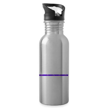 Lumberjack Carpenter Jokes Tshirts - Water bottle with straw - silver - Right