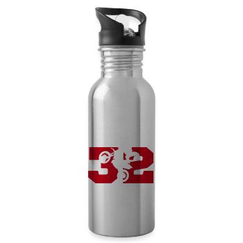 Moto 32 biker - Water bottle with straw - silver - Right