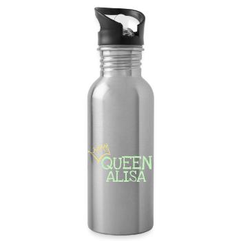 Alisa as a given name - Water bottle with straw - silver - Right