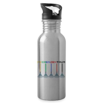 Rechenzentrum IT Admin Nerd Informatik - Trinkflasche mit integriertem Trinkhalm - Lightsilver - Rechts