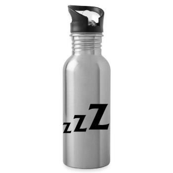 zzz - Water bottle with straw - silver - Right