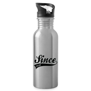 Birth - Since 2012 - Water bottle with straw - silver - Right
