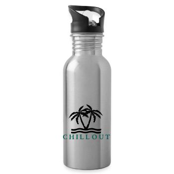 chill_out_vec_2 de - Trinkflasche mit integriertem Trinkhalm - Lightsilver - Rechts