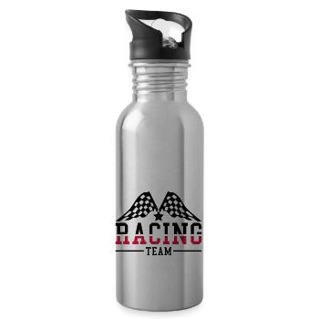 racing_team_ri2 - Trinkflasche mit integriertem Trinkhalm - Lightsilver - Rechts