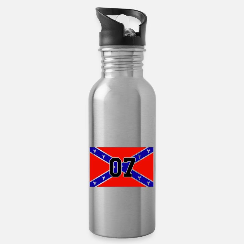 General Lee 07 - Gourde avec paille intégrée - argent clair