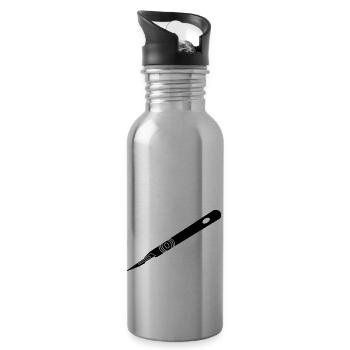 scalpel_bs3 - Water bottle with straw - silver - Right