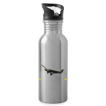JU 52- Aunt JU - Trinkflasche mit integriertem Trinkhalm - Lightsilver - Rechts