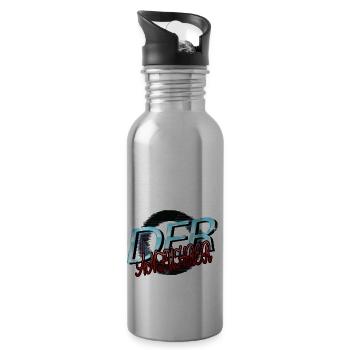 cool weihnachten geburtstag witzig - Trinkflasche mit integriertem Trinkhalm - Lightsilver - Rechts