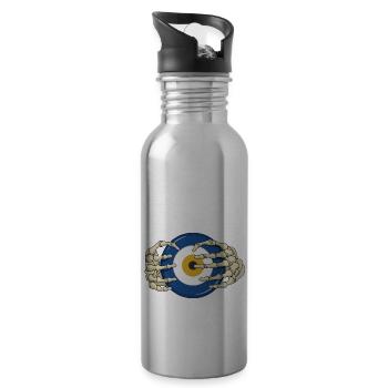 Nazar - Trinkflasche mit integriertem Trinkhalm - Lightsilver - Rechts