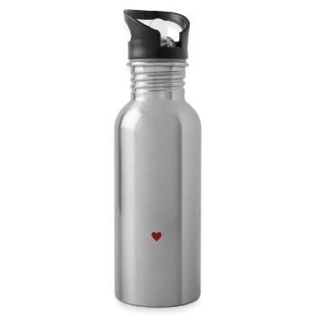 petite-sœur en or - Gourde avec paille intégrée - argent clair - Droite