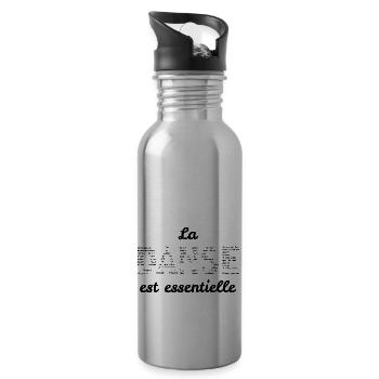 La danse est essentielle - Gourde avec paille intégrée - argent clair - Droite