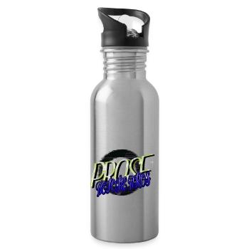 comics present idea better books coffee awesome - Water bottle with straw - silver - Right