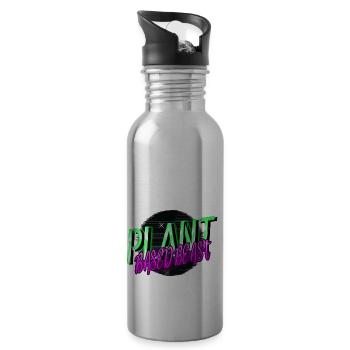 Go Vegan Veggie Vegan Meal Cool Pro Vegan - Gourde avec paille intégrée - argent clair - Droite
