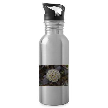 Neunrinde Physocarpus capitatus Blasenspiere - Trinkflasche mit integriertem Trinkhalm - Lightsilver - Rechts