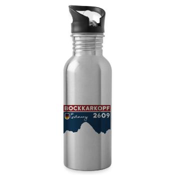 Bockkarkopf Crossing Ascent Hiking Tour - Water bottle with straw - silver - Right