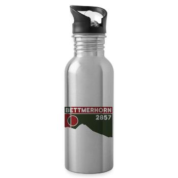 Bettmerhorn Bettmeralp Hike Hiking Valais - Water bottle with straw - silver - Right