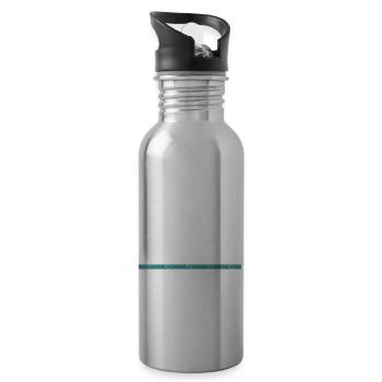 Funny Sayings Statement Carpenter Work Tshirts - Water bottle with straw - silver - Right