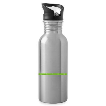 carpenter funny tshirts forestry - Trinkflasche mit integriertem Trinkhalm - Lightsilver - Rechts