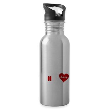 onkel loading 2025 - Trinkflasche mit integriertem Trinkhalm - Lightsilver - Rechts
