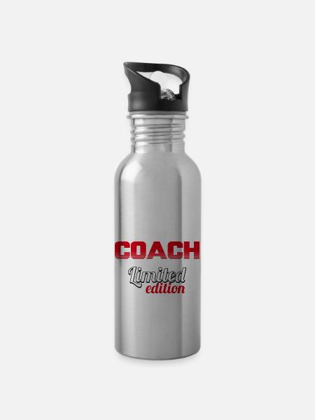 COACH LIMITED EDITION - Water bottle with straw - silver
