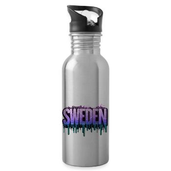 Halloween Happy Horror Monster Blood Spooky Scary - Water bottle with straw - silver - Right