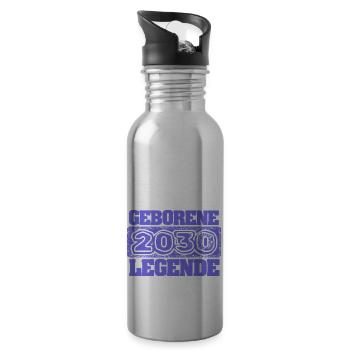 Proverbs 2030 - Water bottle with straw - silver - Right