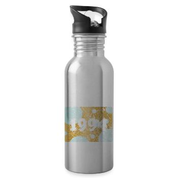 Jahr 1994 - Trinkflasche mit integriertem Trinkhalm - Lightsilver - Rechts