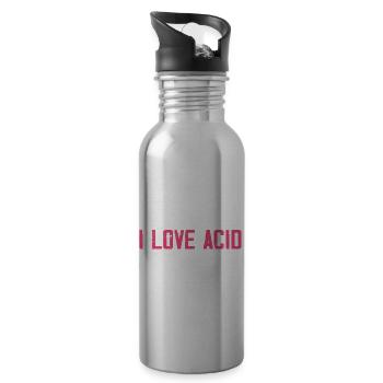 I Love Acid Skin Injecting Tox Facialist - Water bottle with straw - silver - Right