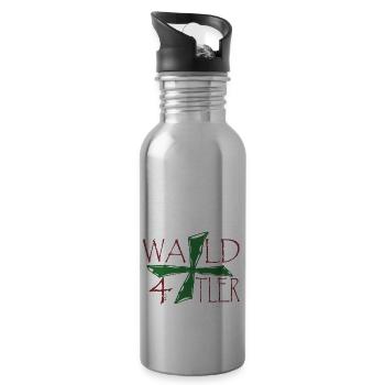 Waldviertler Kreuz - Trinkflasche mit integriertem Trinkhalm - Lightsilver - Rechts