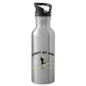 Laufen - Trinkflasche mit integriertem Trinkhalm - Lightsilver - Rechts