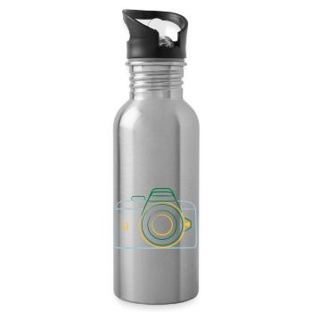 Camera de - Trinkflasche mit integriertem Trinkhalm - Lightsilver - Rechts