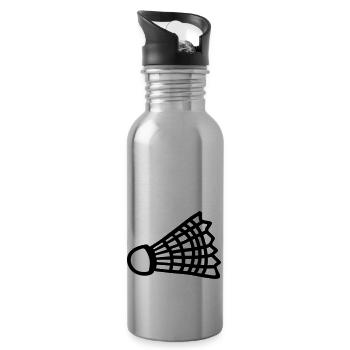 Shuttlecock - Water bottle with straw - silver - Right