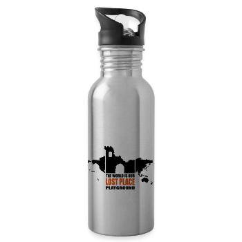 Lost Place - 2colors - 2011 - Trinkflasche mit integriertem Trinkhalm - Lightsilver - Rechts