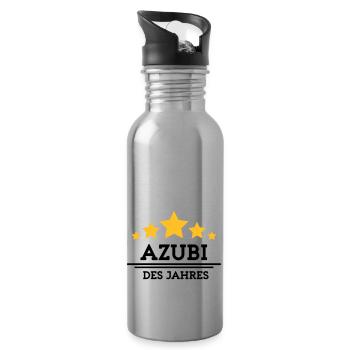 azubi des Jahres - Trinkflasche mit integriertem Trinkhalm - Lightsilver - Rechts