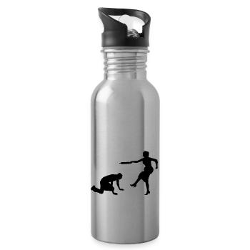 Ehe - Trinkflasche mit integriertem Trinkhalm - Lightsilver - Rechts