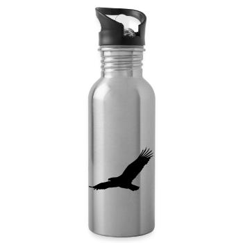 Aigle - Gourde avec paille intégrée - argent clair - Droite