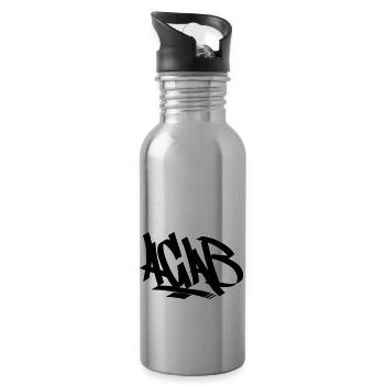 acab1 - Water bottle with straw - silver - Right