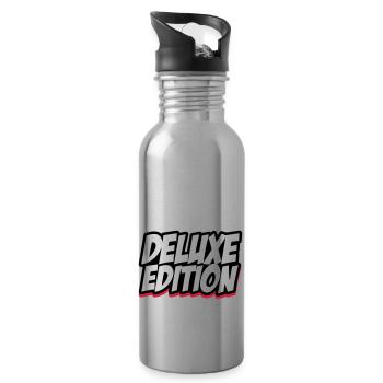 deluxe_edition_002 - Trinkflasche mit integriertem Trinkhalm - Lightsilver - Rechts