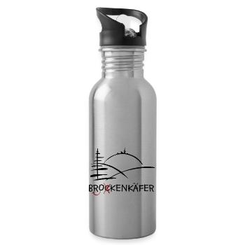 Brockenkäfer - Trinkflasche mit integriertem Trinkhalm - Lightsilver - Rechts
