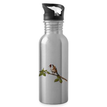 Bird - Water bottle with straw - silver - Right