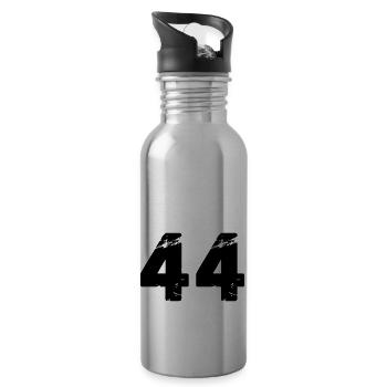 44 - Trinkflasche mit integriertem Trinkhalm - Lightsilver - Rechts