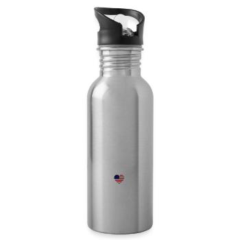 Wall Street Millionaire - Trinkflasche mit integriertem Trinkhalm - Lightsilver - Rechts