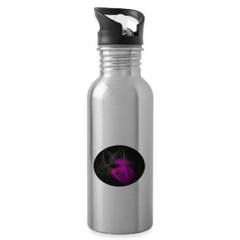 Explosion of color - Water bottle with straw - silver - Right