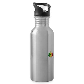 équipe football Sénégal - Gourde avec paille intégrée - argent clair - Droite